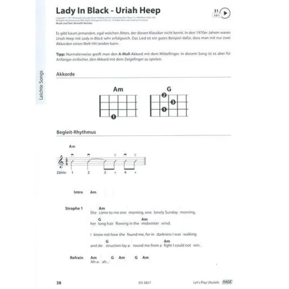 Hage Musikverlag Let's Play Ukulele
