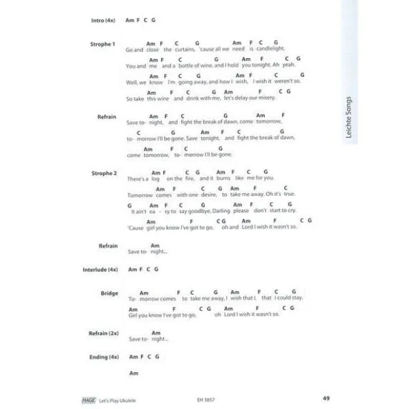 Hage Musikverlag Let's Play Ukulele