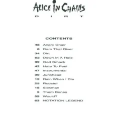 Hal Leonard Alice In Chains Dirt