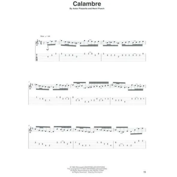 Hal Leonard Astor Piazzolla Guitar