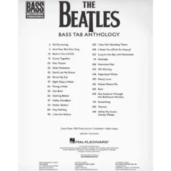 Hal Leonard Beatles Bass Tab Anthology