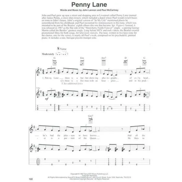 Hal Leonard Beatles Fingerstyle Ukulele
