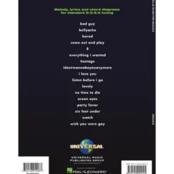 Hal Leonard Billie Eilish For Ukulele