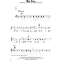 Hal Leonard Billie Eilish For Ukulele