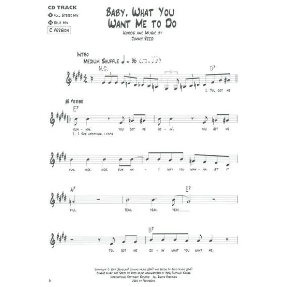 Hal Leonard Blues Play-Along Jimmy Reed