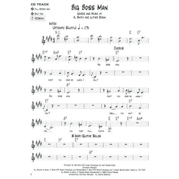 Hal Leonard Blues Play-Along Jimmy Reed