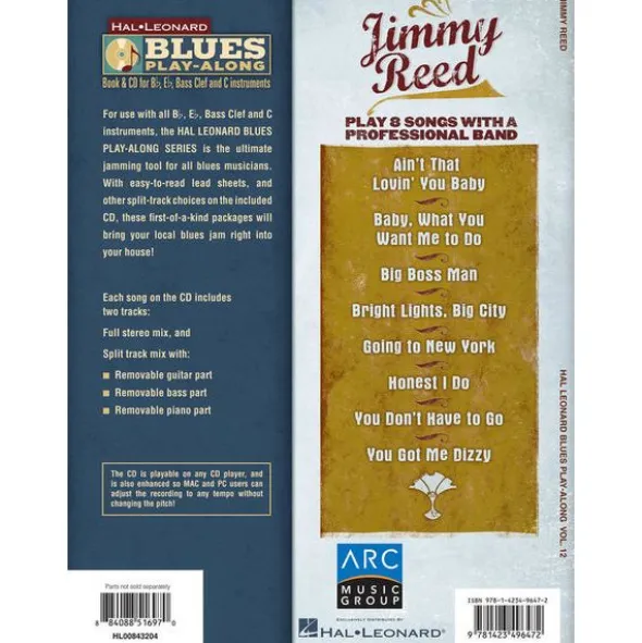 Hal Leonard Blues Play-Along Jimmy Reed
