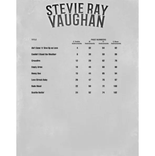 Hal Leonard Blues Play-Along Stevie Ray
