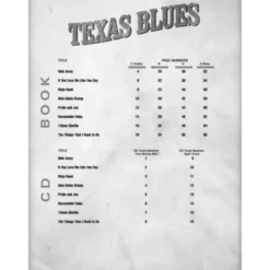 Hal Leonard Blues Play-Along Texas Blues