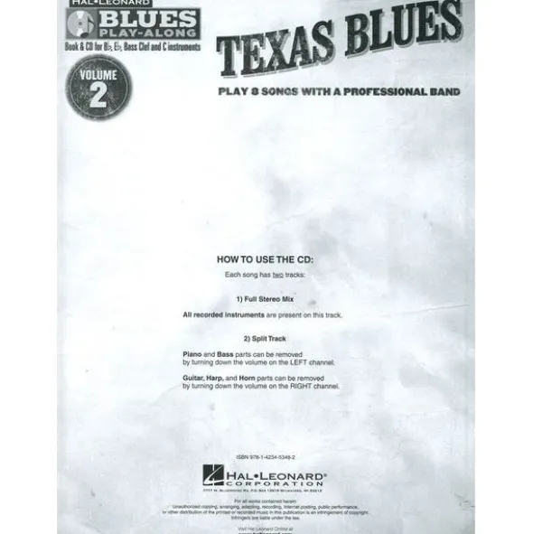 Hal Leonard Blues Play-Along Texas Blues