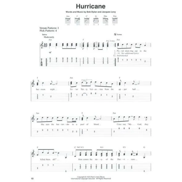 Hal Leonard Bob Dylan Easy Guitar Tab