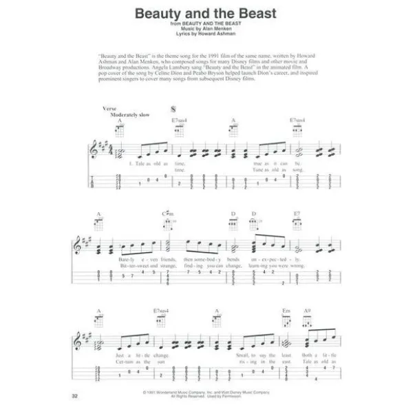 Hal Leonard Disney Ukulele Fingerstyle