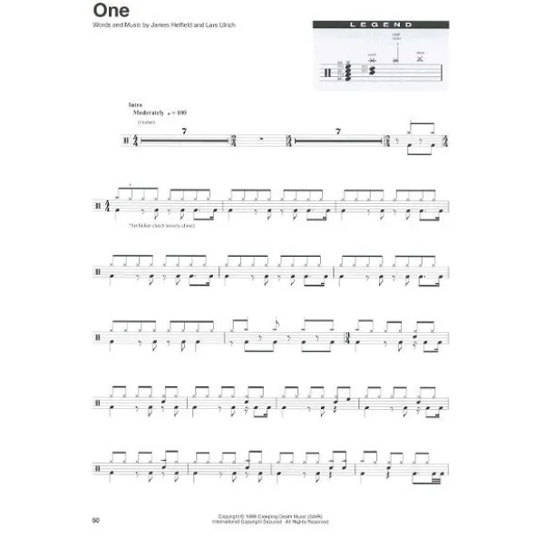 Hal Leonard Drum Play-Along Metallica 1983