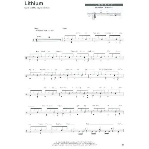Hal Leonard Drum Play-Along Nirvana