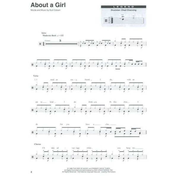 Hal Leonard Drum Play-Along Nirvana