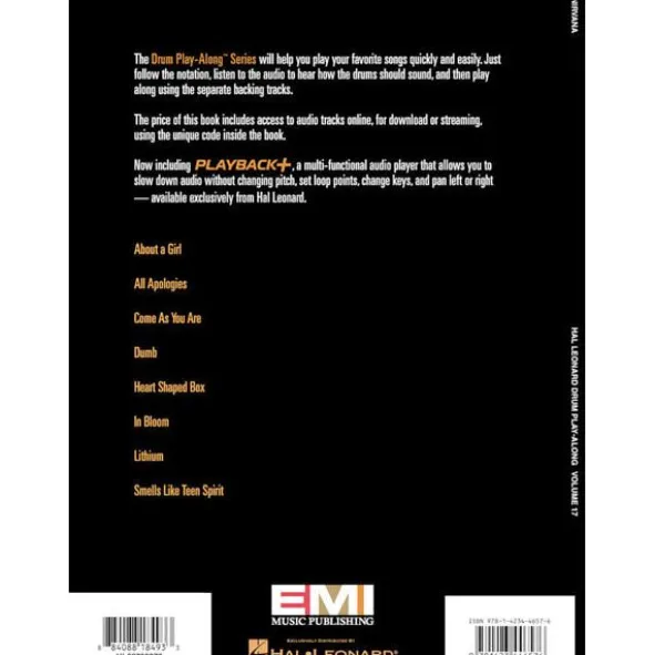 Hal Leonard Drum Play-Along Nirvana