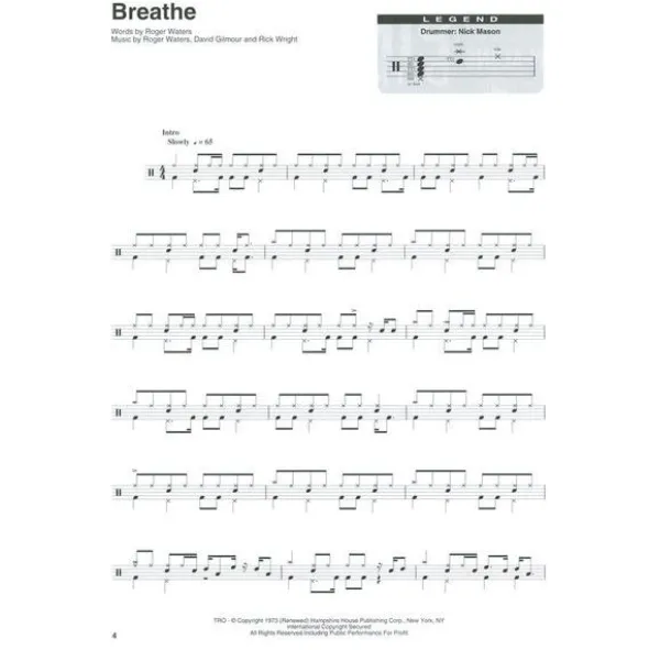 Hal Leonard Drum Play-Along Pink Floyd