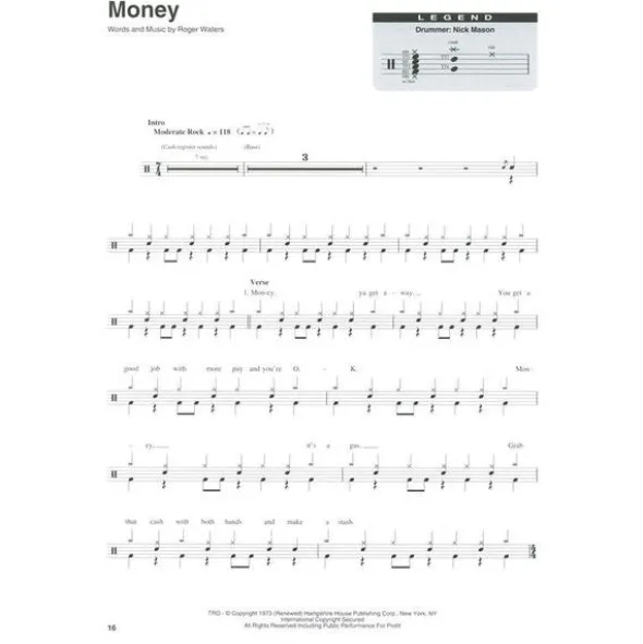 Hal Leonard Drum Play-Along Pink Floyd