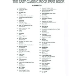 Hal Leonard Easy Classic Rock Fake Book