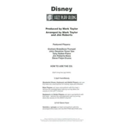 Hal Leonard Jazz Play-Along Disney Classic