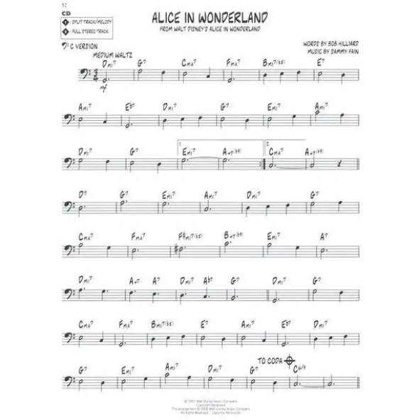 Hal Leonard Jazz Play-Along Disney Classic
