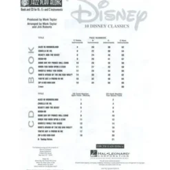 Hal Leonard Jazz Play-Along Disney Classic