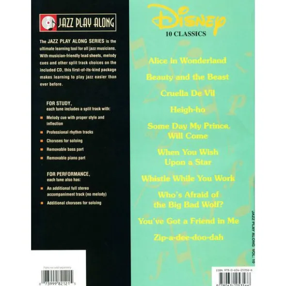 Hal Leonard Jazz Play-Along Disney Classic