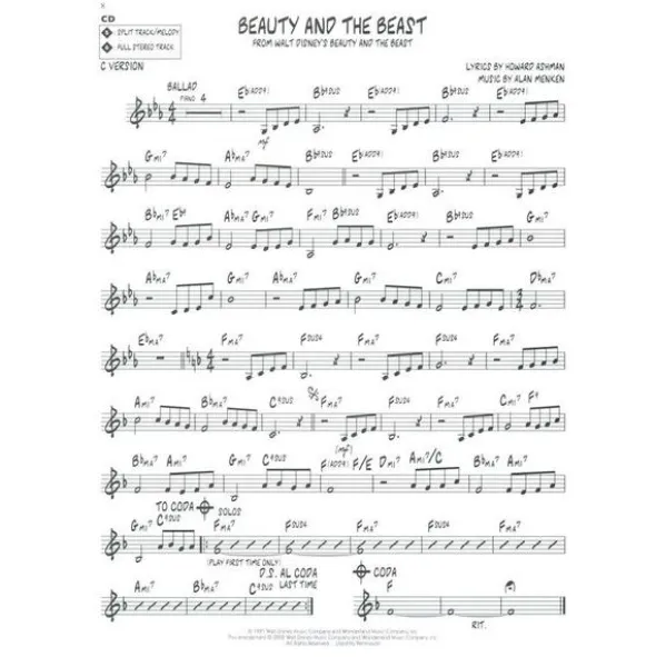 Hal Leonard Jazz Play-Along Disney Classic