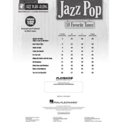 Hal Leonard Jazz Play-Along Jazz Pop