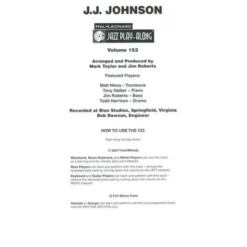 Hal Leonard Jazz Play-Along J.J.Johnson