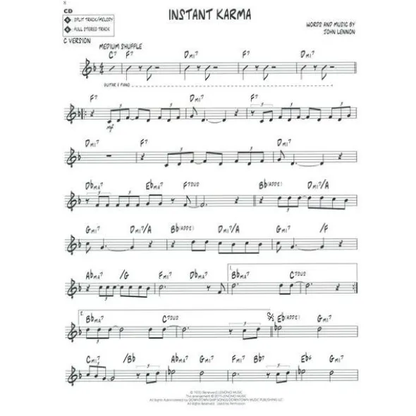 Hal Leonard Jazz Play-Along John Lennon