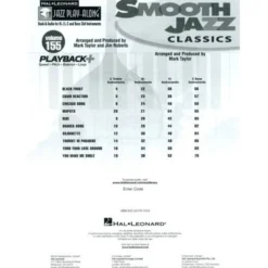 Hal Leonard Jazz Play-Along Smooth Jazz