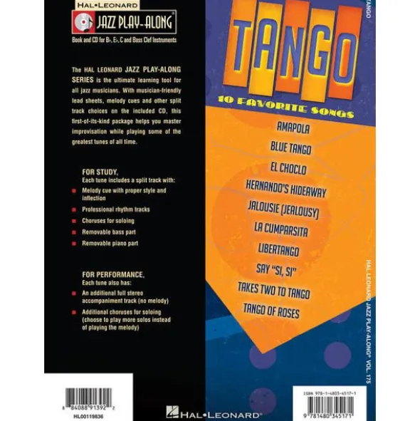 Hal Leonard Jazz Play-Along Tango
