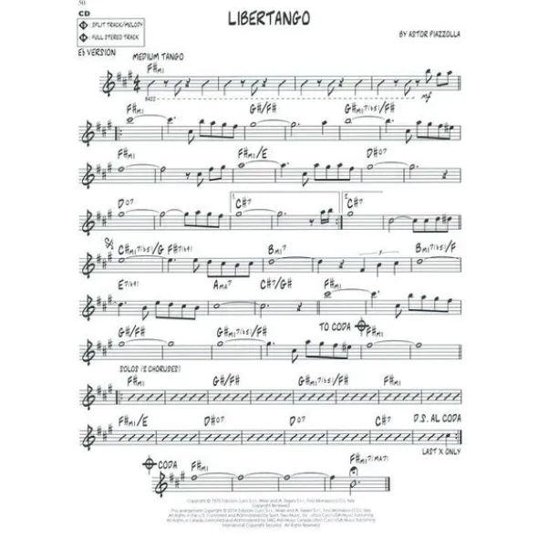 Hal Leonard Jazz Play-Along Tango