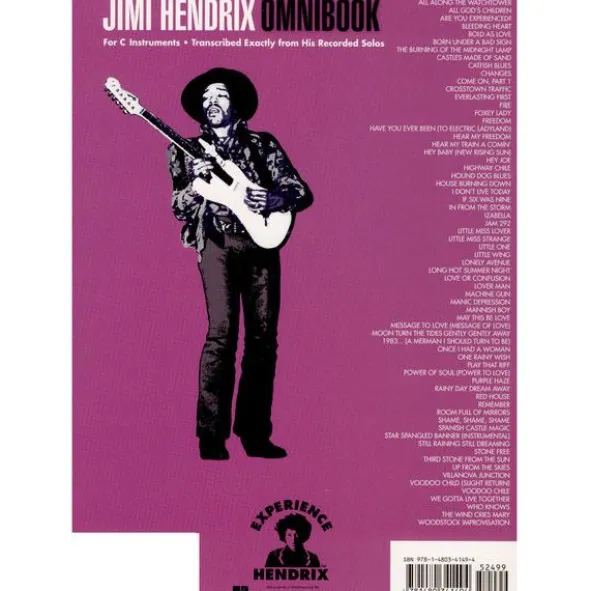 Hal Leonard Jimi Hendrix Omnibook