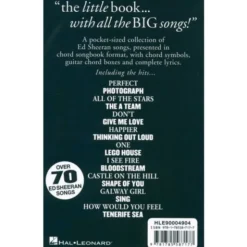 Hal Leonard Little Black Book Ed Sheeran