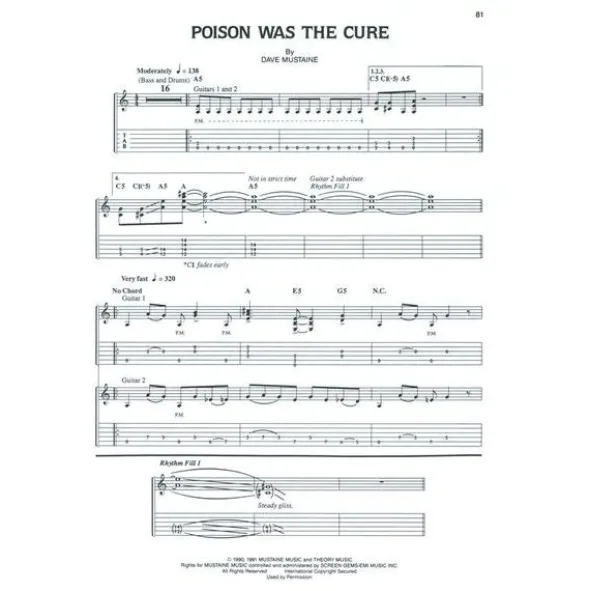 Hal Leonard Megadeth Rust In Peace