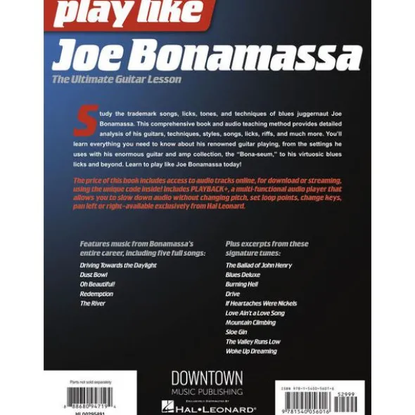 Hal Leonard Play Like Joe Bonamassa