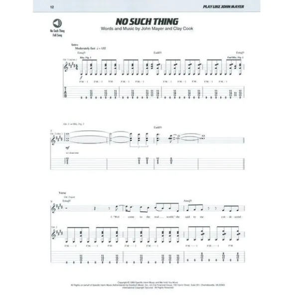 Hal Leonard Play Like John Mayer