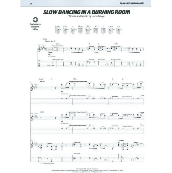 Hal Leonard Play Like John Mayer