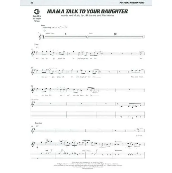 Hal Leonard Play Like Robben Ford