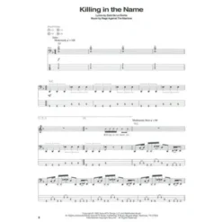 Hal Leonard Rage Against The Machine Bass