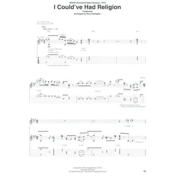 Hal Leonard Selections From Rory Gallagher