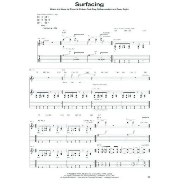 Hal Leonard Slipknot