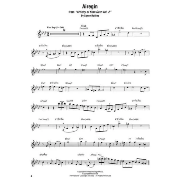 Hal Leonard Stan Getz Omnibook C