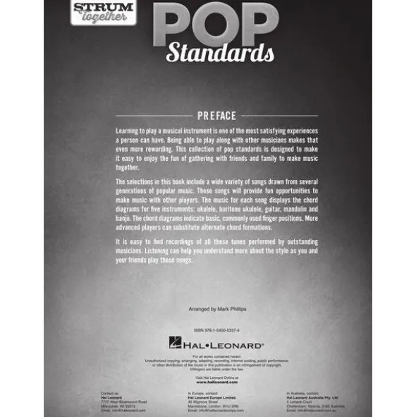 Hal Leonard Strum Together Pop Standards
