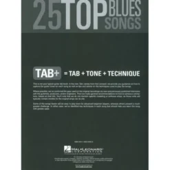 Hal Leonard Tab+ 25 Top Blues Songs