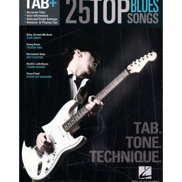 Hal Leonard Tab+ 25 Top Blues Songs
