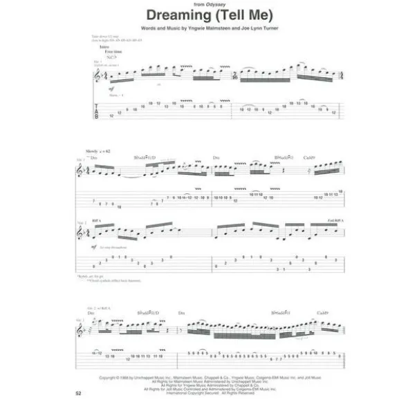 Hal Leonard Yngwie Malmsteen Anthology