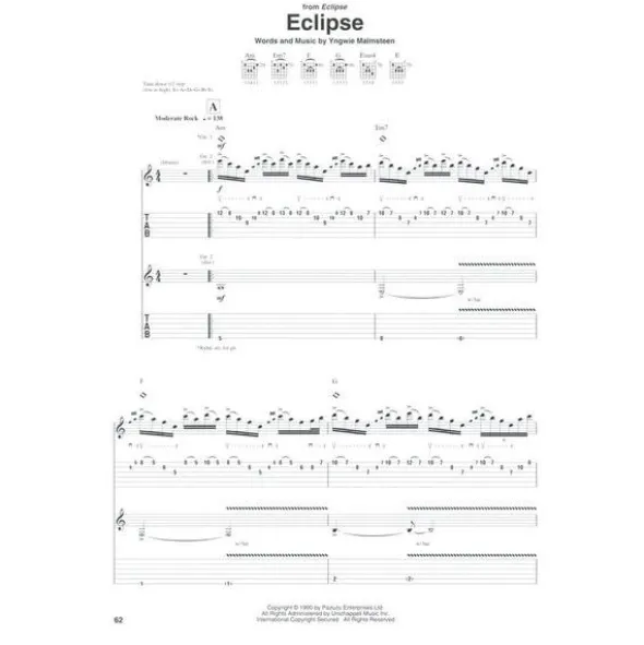 Hal Leonard Yngwie Malmsteen Anthology